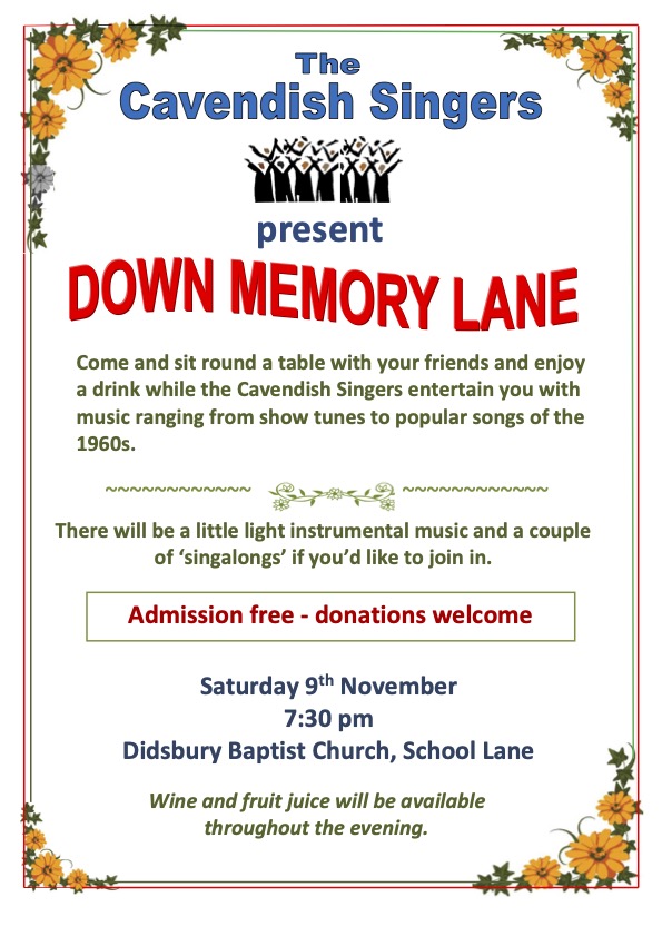 Nov 9th 2024 concert poster